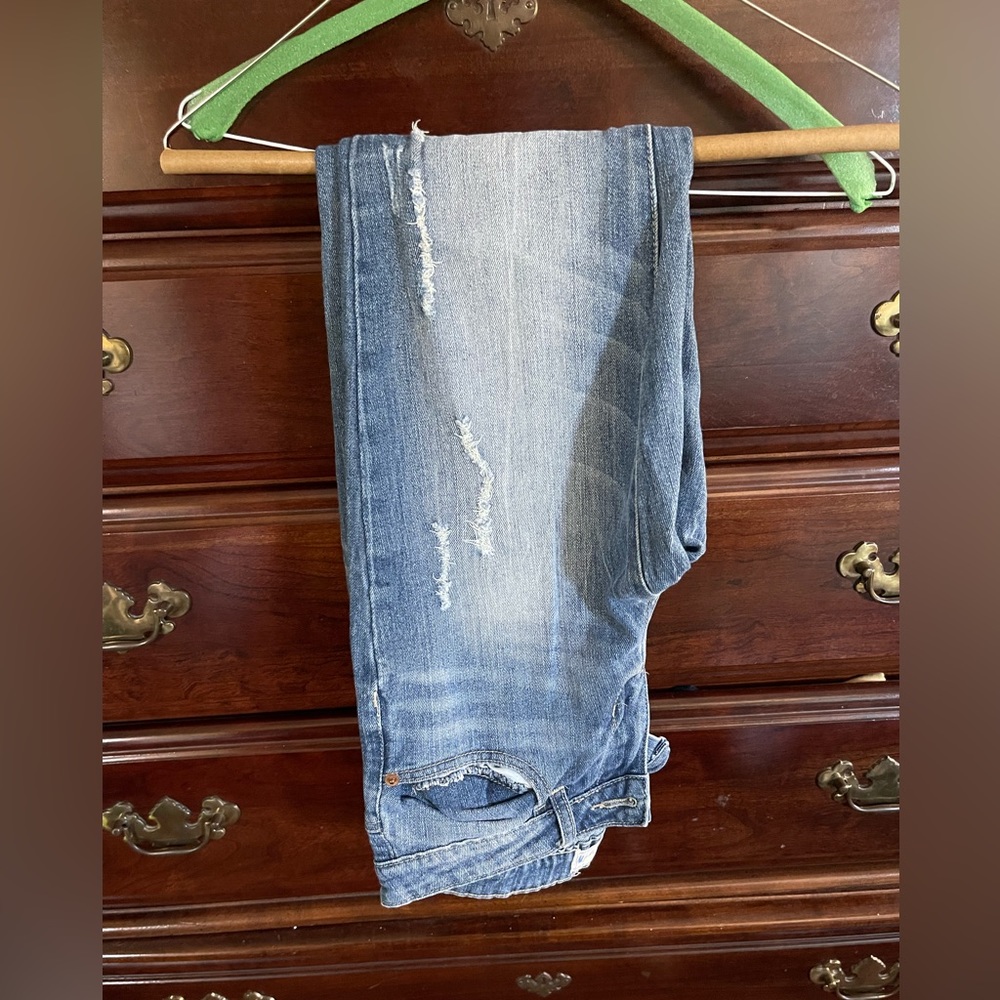 Denim brand skinny jeans.